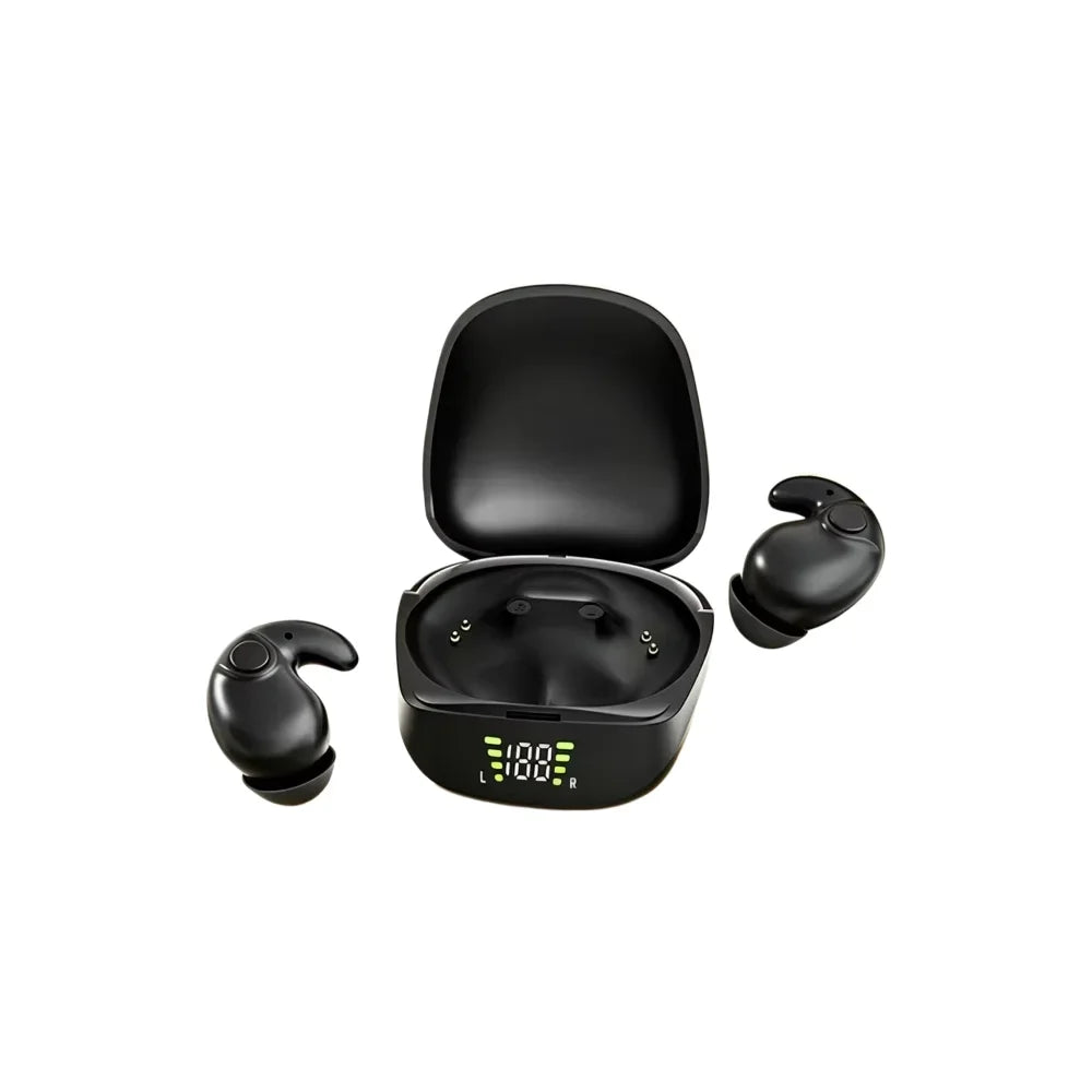 KEBIDUMEI Bluetooth 6.0 Earphones Sleep Headphones HiFi Stereo ENC Noise Reduction Earbuds In-ear Wireless Headsets LED Display