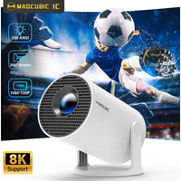 Magcubic Projector HY300 PRO 8K Android 14 Dual Wifi6 290ANSI Allwinner H726 BT5.4 1080P 1280*720P Home Cinema Outdoor Projetor