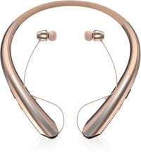 Bluetooth Headphones Neckband, Retractable Headset Wireless Sports Earbuds Noise Cancelling Stereo Earphones with Microphone,