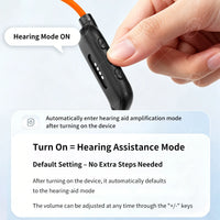 Bluetooth Bone Conduction Hearing Aid Headphones for Elderly Moderate Severe Deafness Waterproof Behind-the-Ear Design Calling