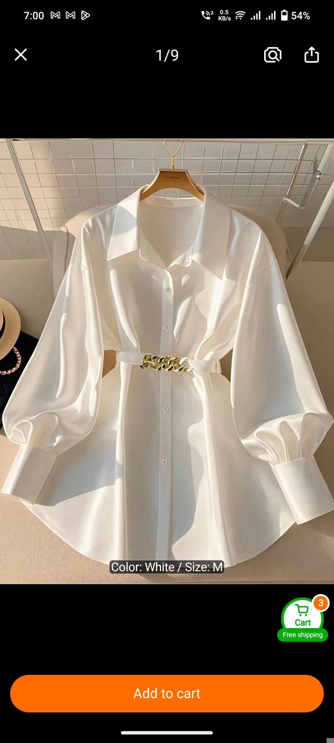 New Autum Style French Style Waist-Cinching Top Slightly Fat Accessible Luxury High-End White Long-Sleeved Shirt for Women